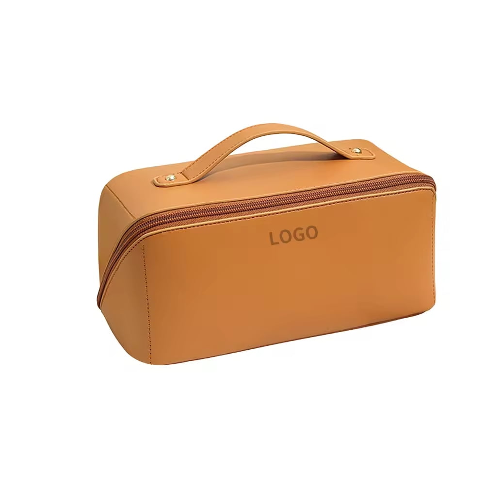 Custom PU Leather Travel Makeup Pouch | Junhao Handbag | Leather Handbag OEM/ODM Manufacturer luxury-pu-makeup-pouch