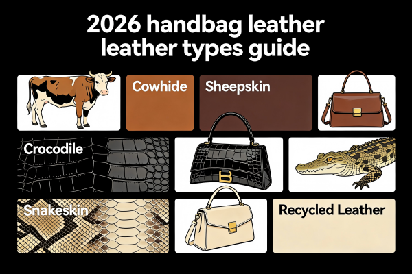 Handbag Leather Types 2026: How to Choose Materials & Customize for Brands? | Junhao Handbag | Leather Handbag OEM/ODM Manufacturer 2026 handbag leather types guide