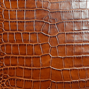 Crocodile embossed genuine leather texture for OEM/ODM handbag bulk production
