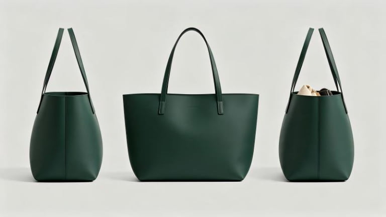 Soft capacious original handbag tested at three load levels